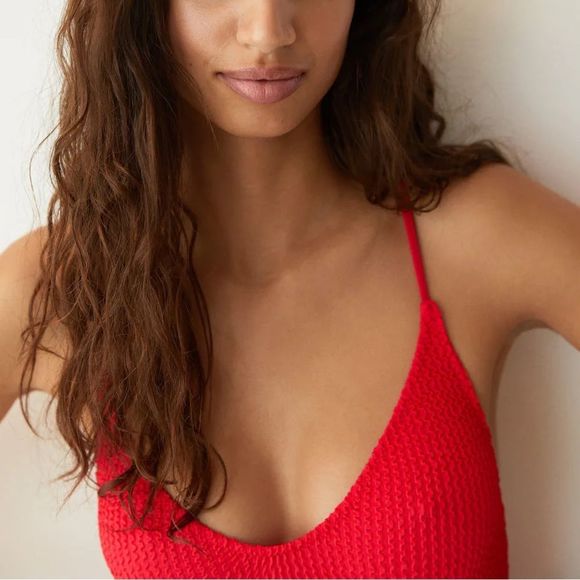 Mango Wrap-back textured swimsuit - Picture 6 of 9